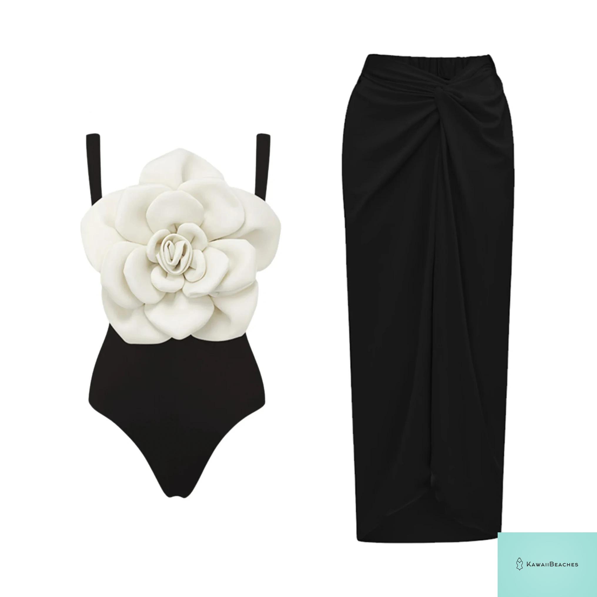 Floral Ruffle Push Up One Piece Swimsuit