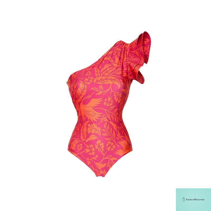 Floral Rhinestone Push-Up Bikini Swimsuit