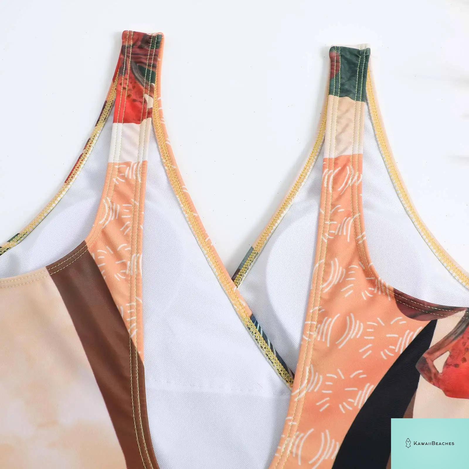 Floral Ruffle Push Up Bikini Set