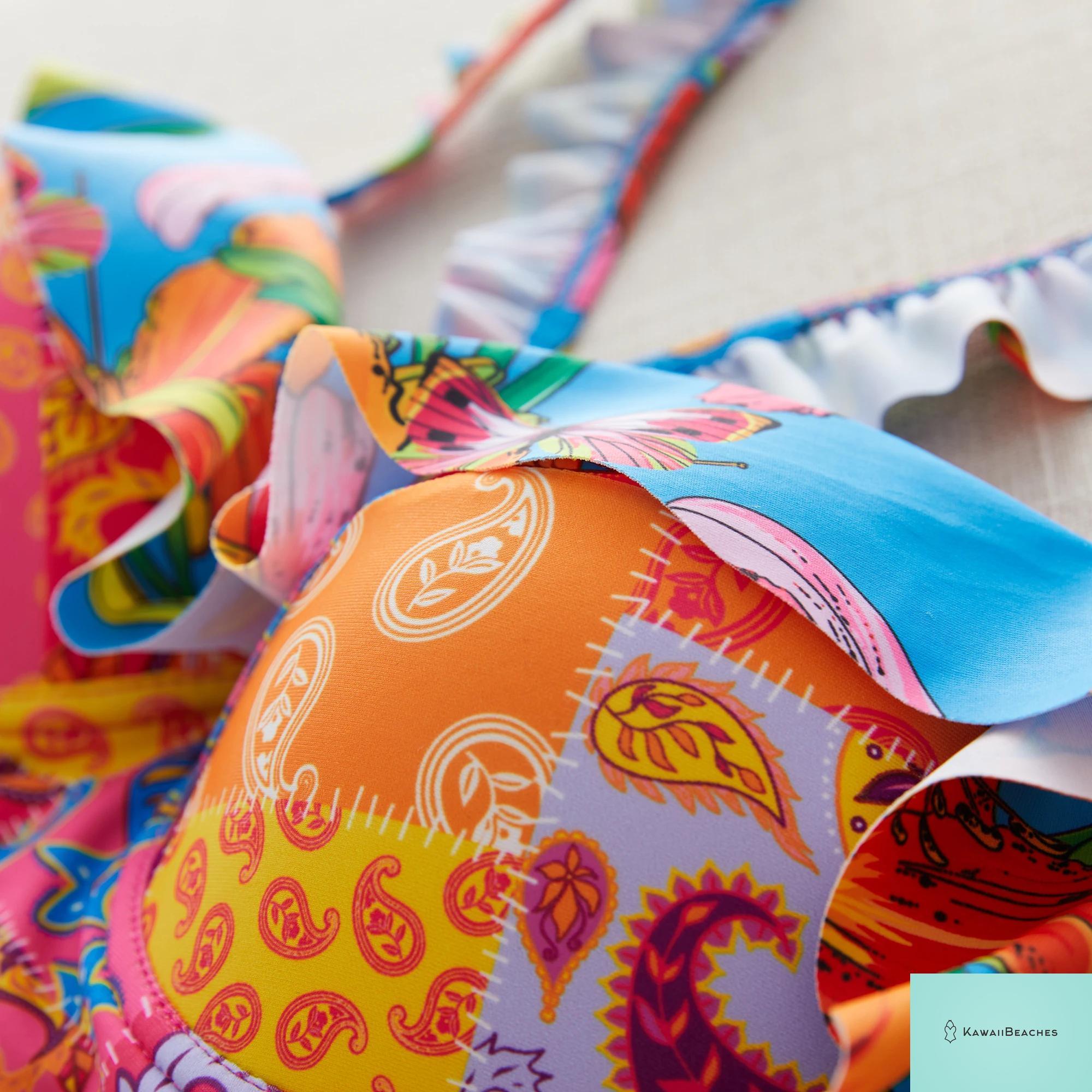 Sexy Ruffle Bikini Swimsuit Set