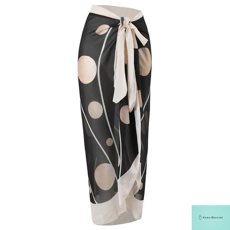 Kawaii Retro Print Beach Dress Cover-Up