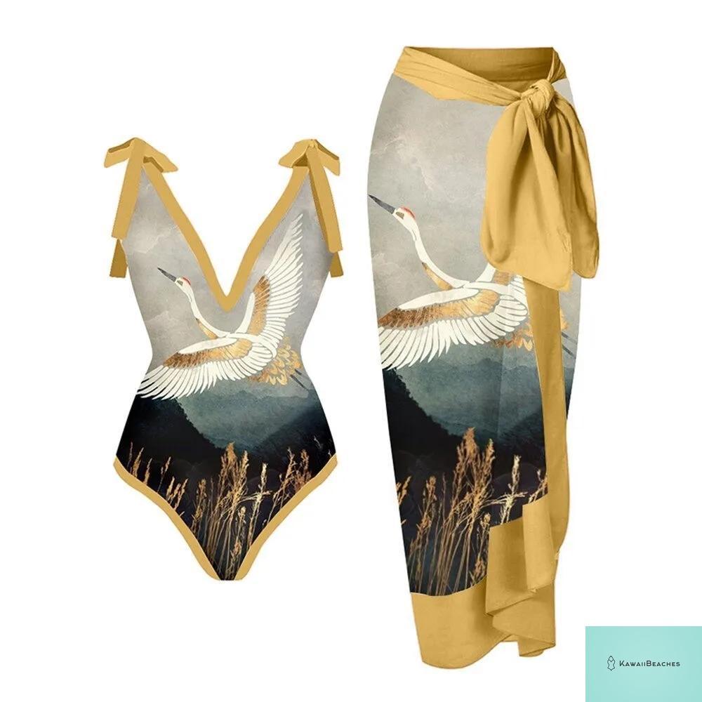 Floral Ruffle Push Up Bikini Set