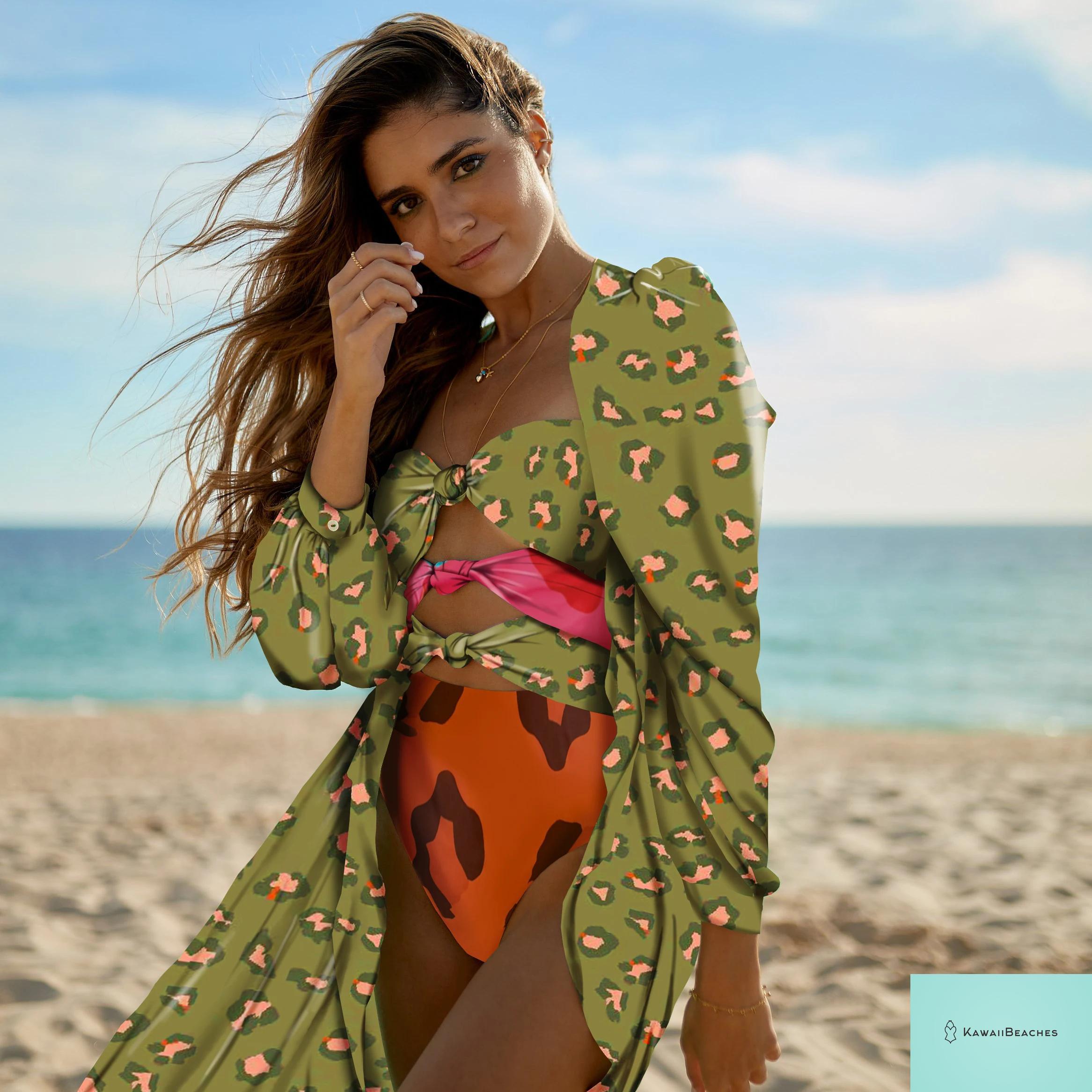 Kawaii Vintage Floral One Piece Swimsuit