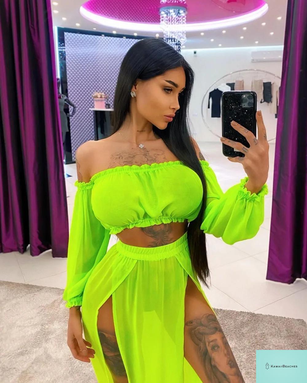 Womens Two Piece Swimsuit Set