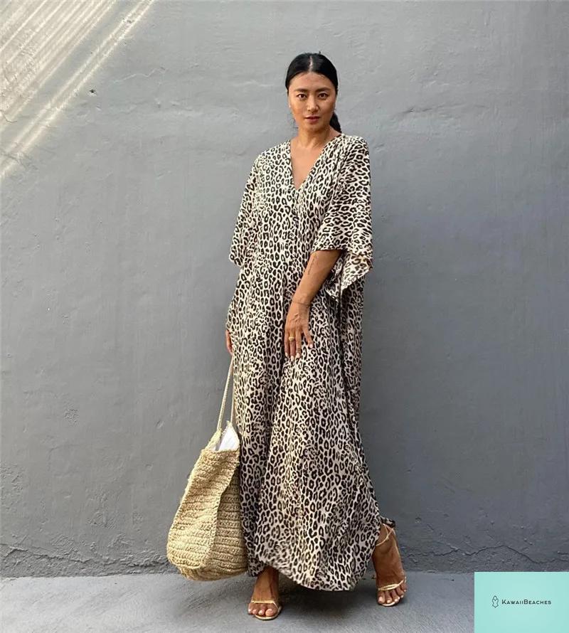 Womens Beach Cover Up Kaftan Dress