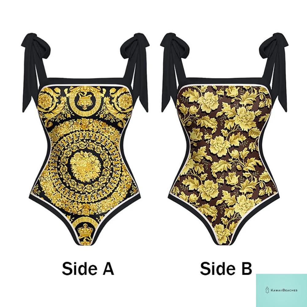 KawaiiBeaches Double-Sided Push Up Bikini Set