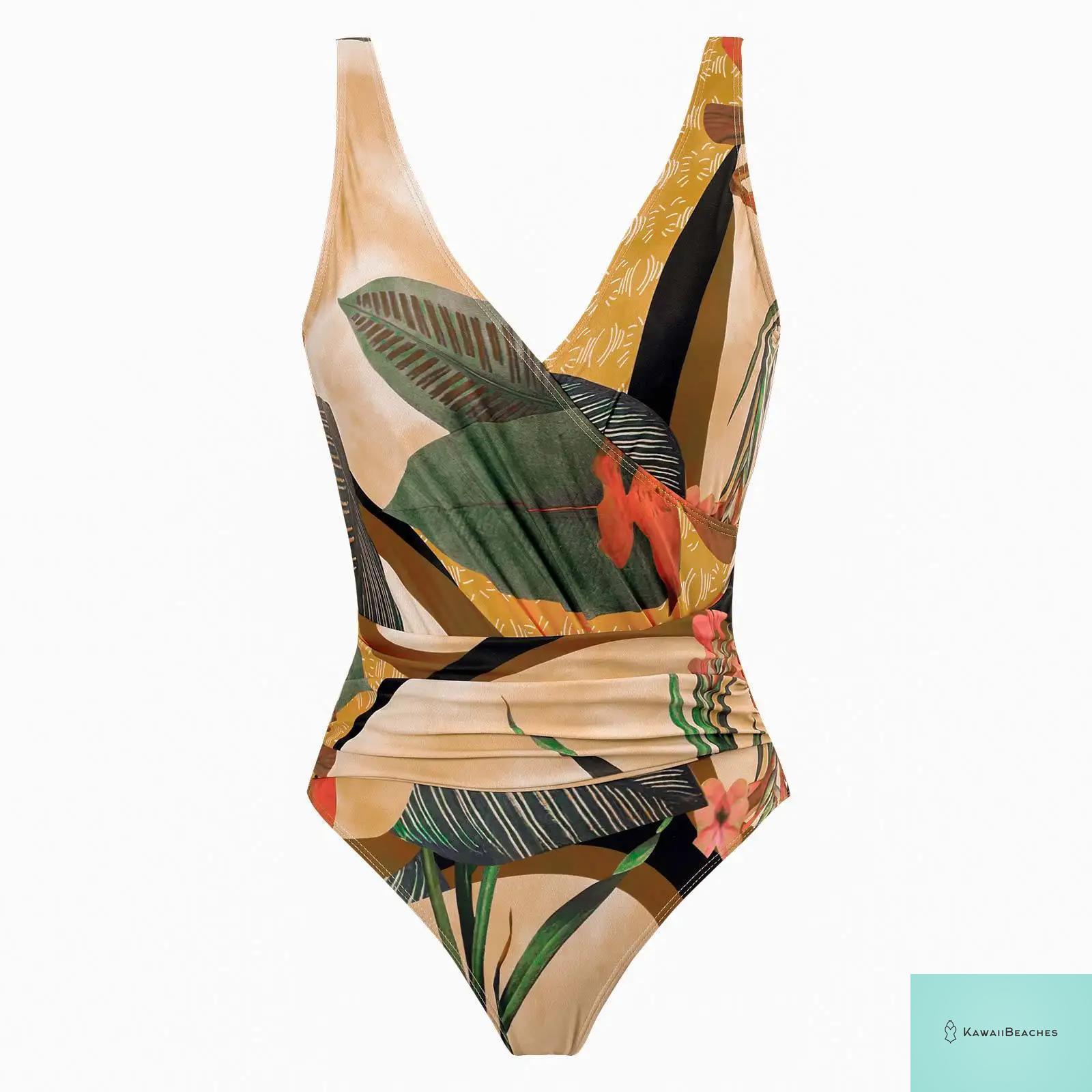 Floral Ruffle Push Up Bikini Set