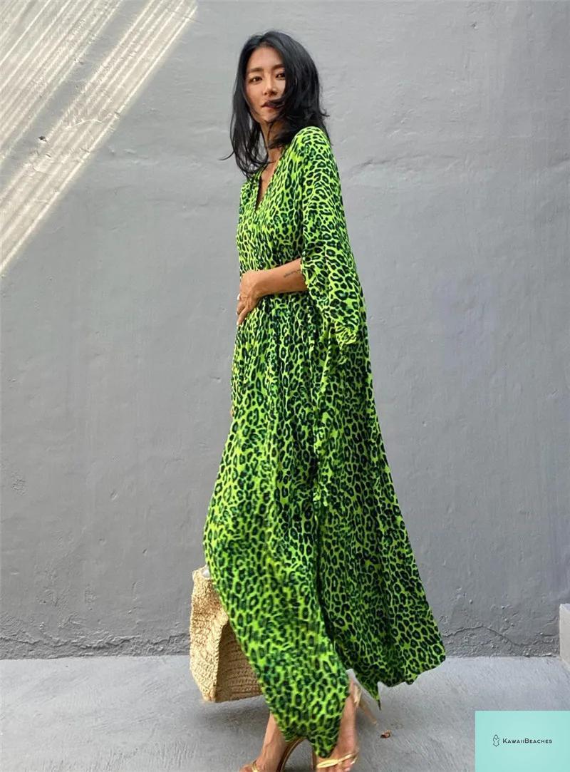 Womens Beach Cover Up Kaftan Dress