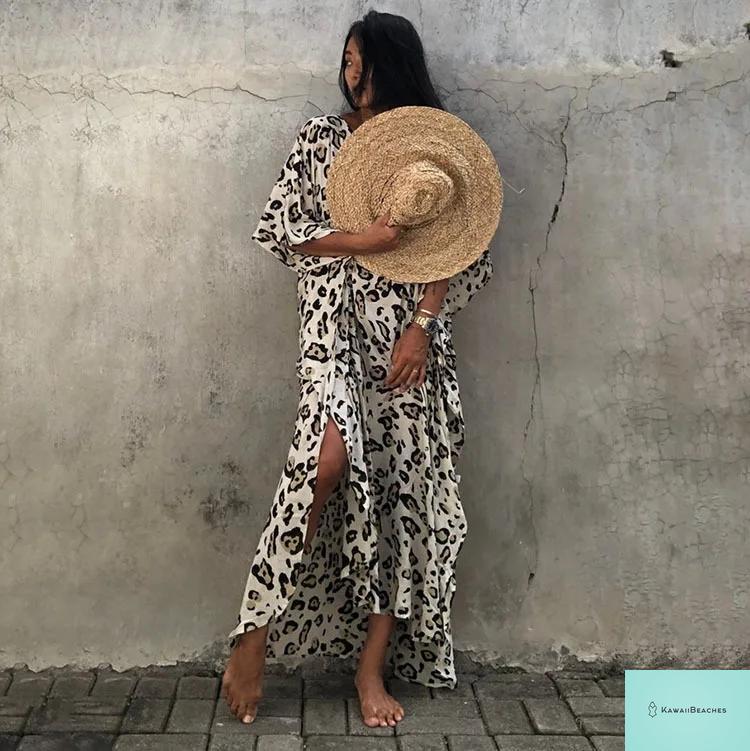 Womens Beach Cover Up Kaftan Dress
