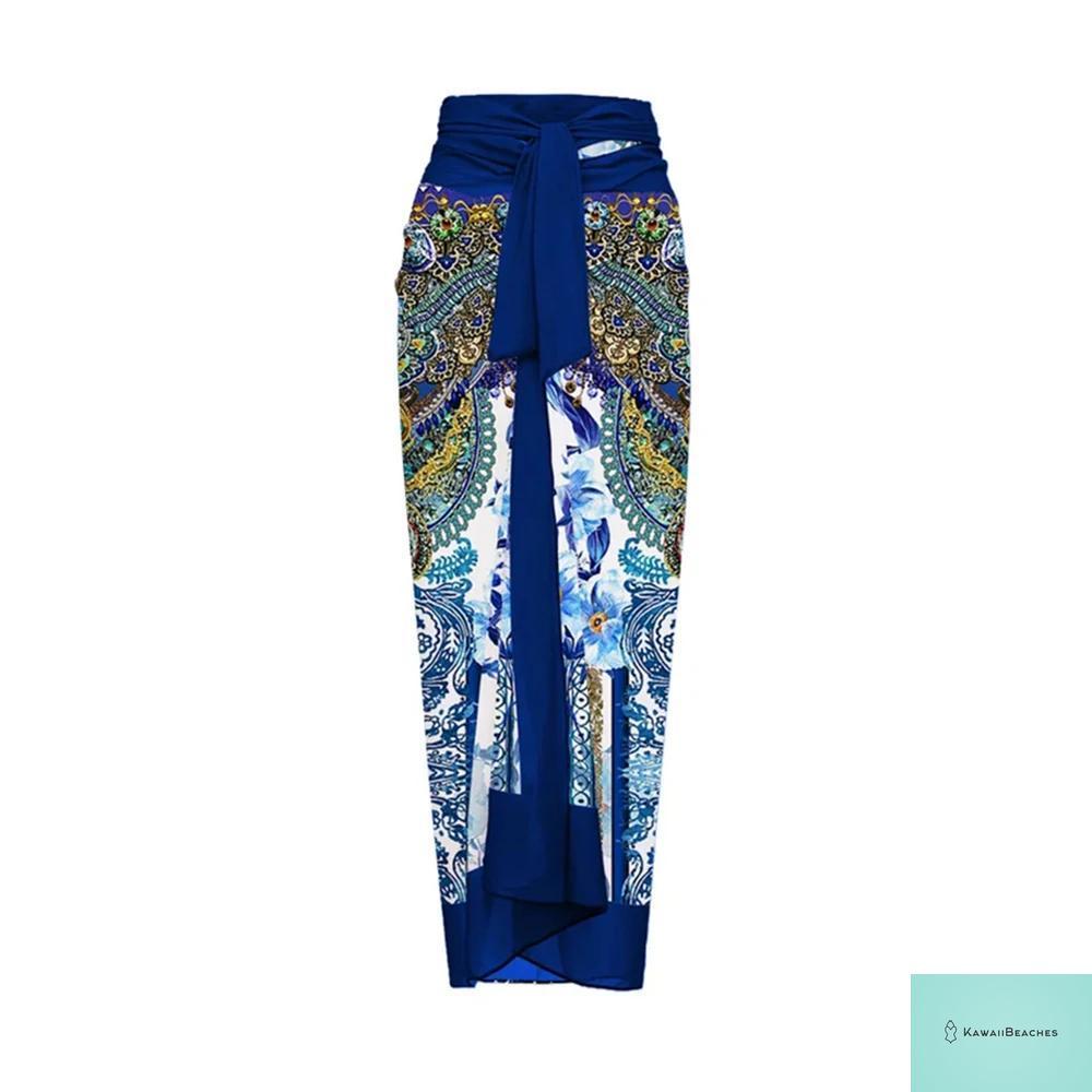 Kawaii Retro Print Beach Dress Cover-Up