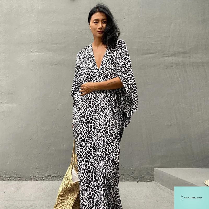 Womens Beach Cover Up Kaftan Dress