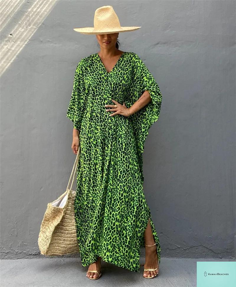 Womens Beach Cover Up Kaftan Dress