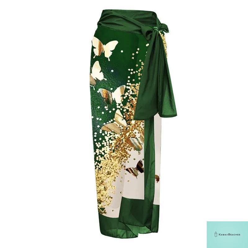 Kawaii Retro Print Beach Dress Cover-Up