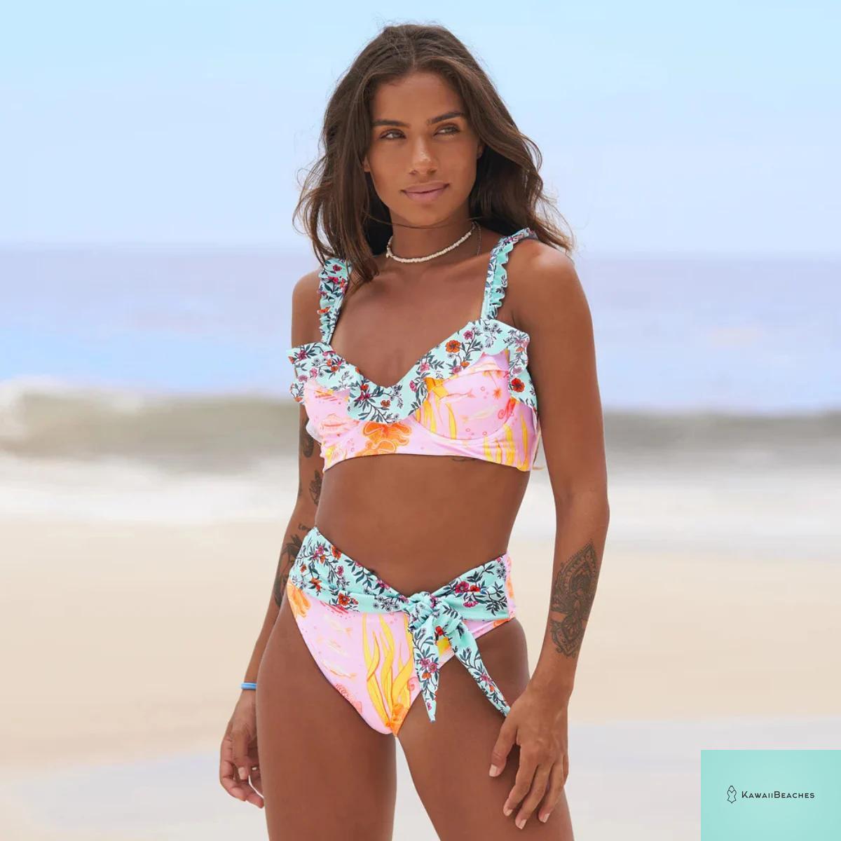 Sexy Ruffle Bikini Swimsuit Set