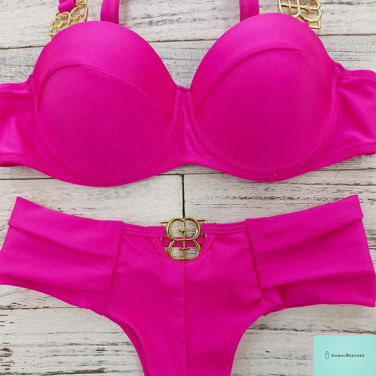 Kawaii Retro Push Up One Piece Swimsuit