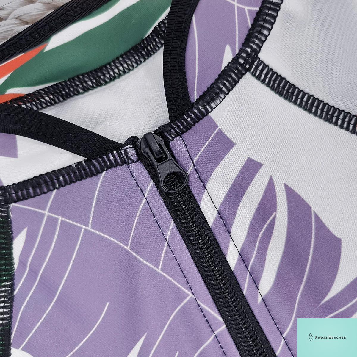 KawaiiBeaches Skeleton Long Sleeve Swimsuit