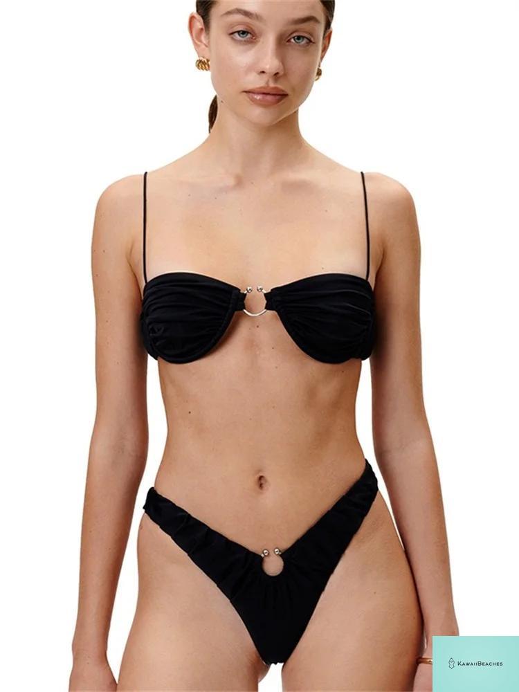 Kawaii Womens Push Up Bikini Set