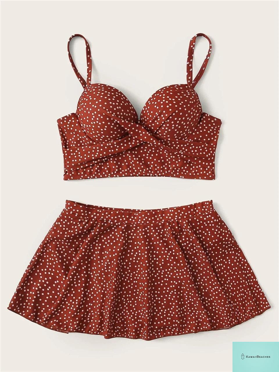 Floral Cross High Waist Bikini Swimsuit