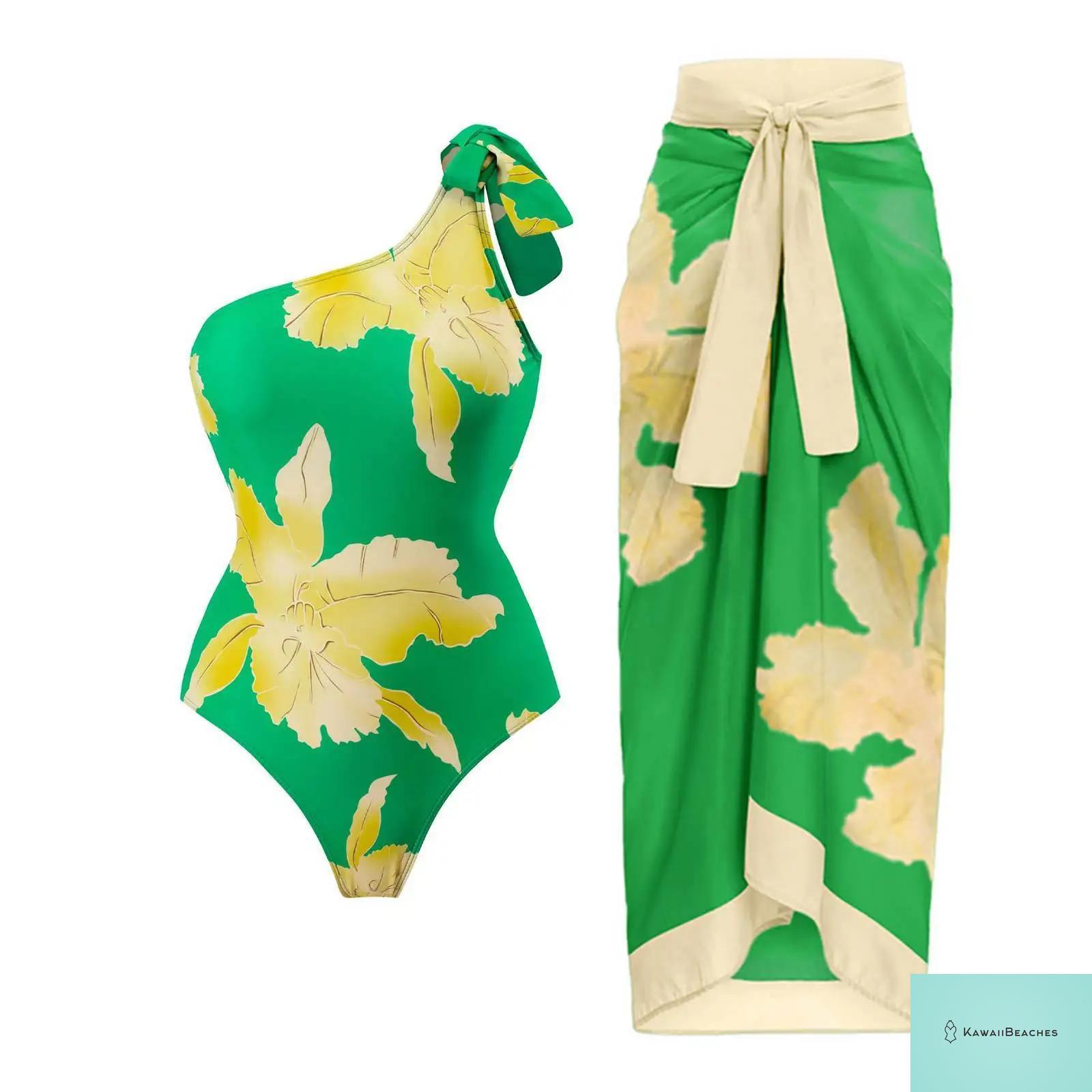 Floral Ruffle Push Up Bikini Set