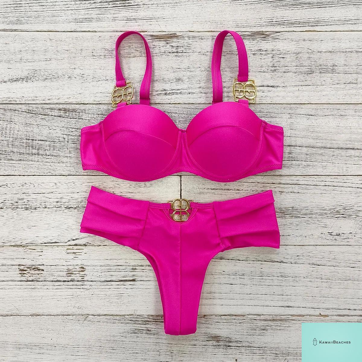 Kawaii Retro Push Up One Piece Swimsuit