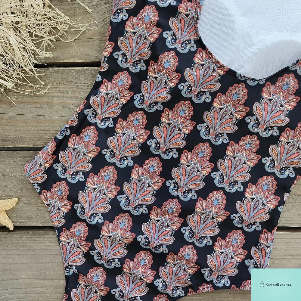 Floral Printed Ruffle Bikini Set