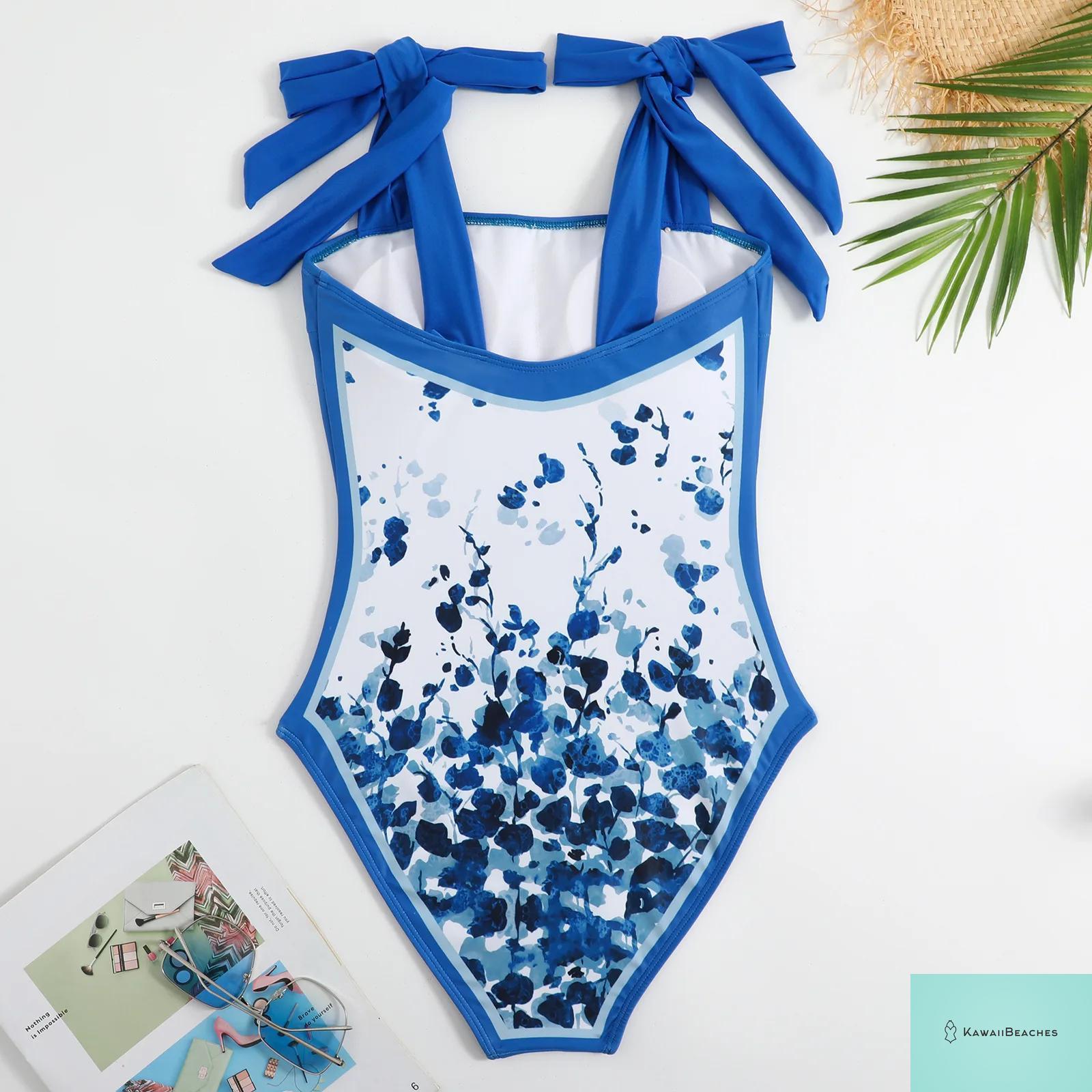 Floral Ruffle Push Up Bikini Set