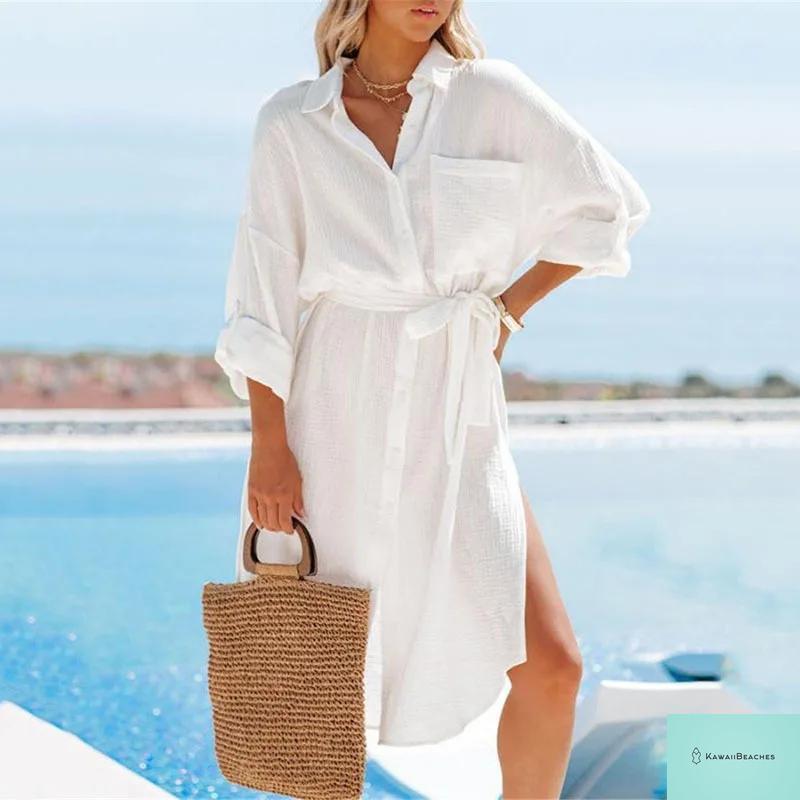 Womens Elegant Beach Cover Up Dress