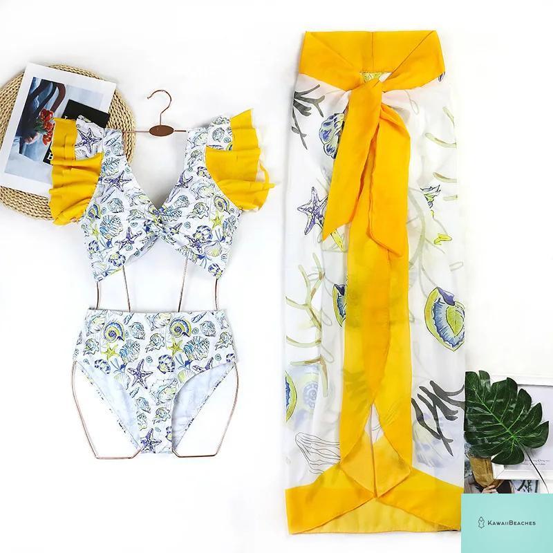Floral Push Up Bikini Swimwear Set