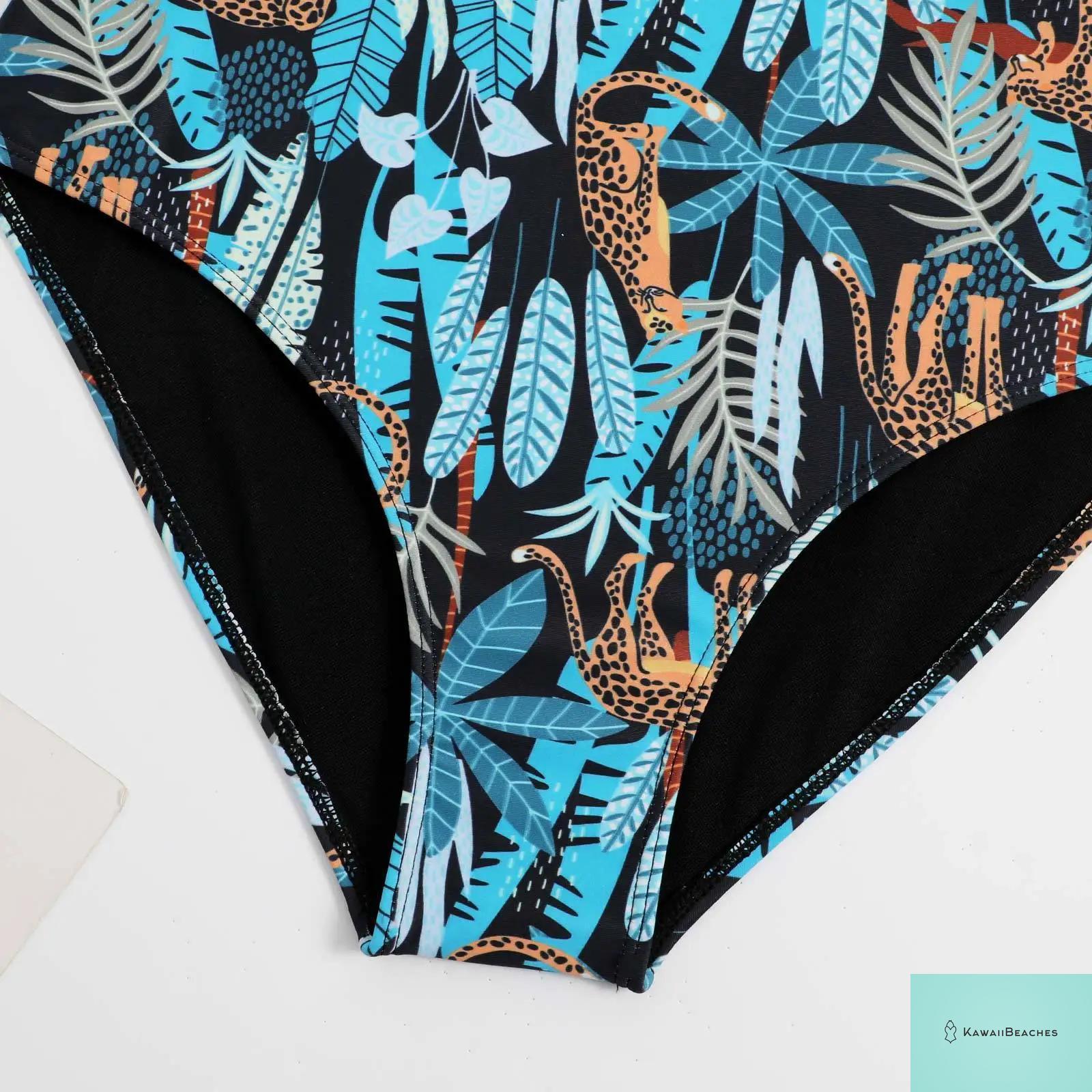 Floral Ruffle Push Up Bikini Set