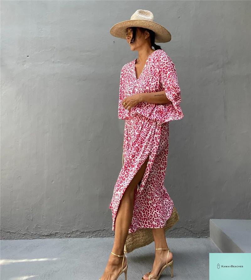 Womens Beach Cover Up Kaftan Dress