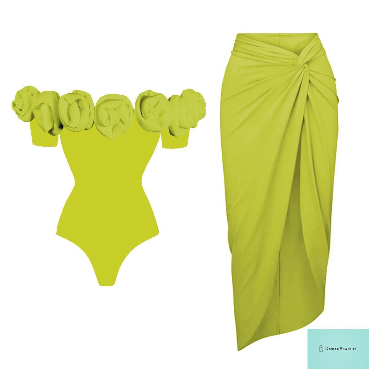 Floral Ruffle Printed Push Up Womens One Piece Swimsuit