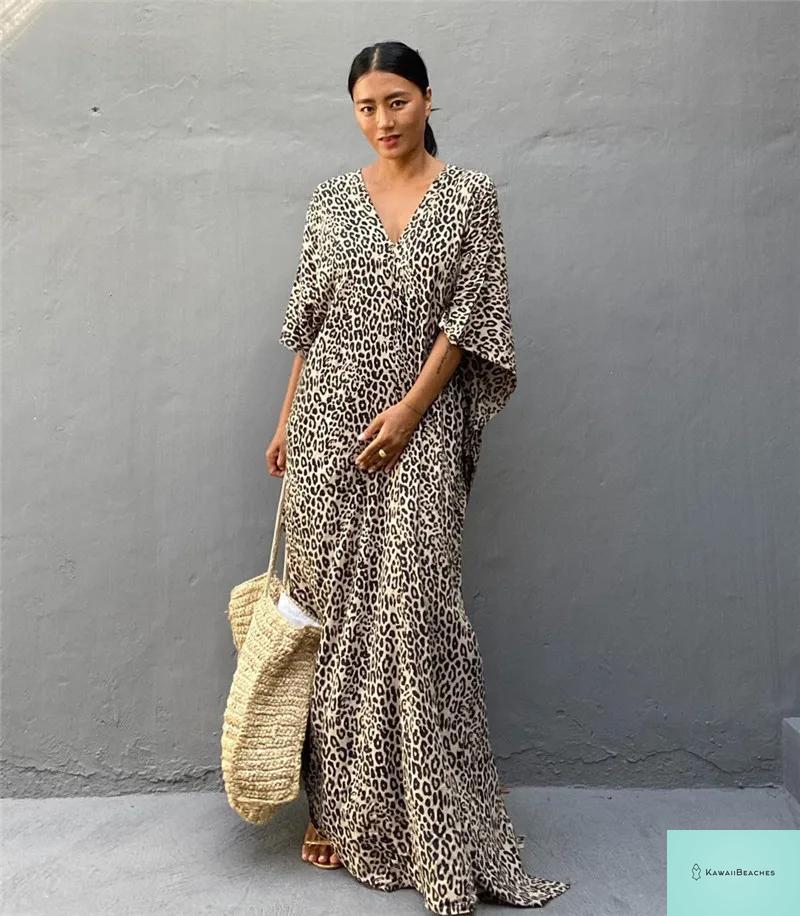 Womens Beach Cover Up Kaftan Dress