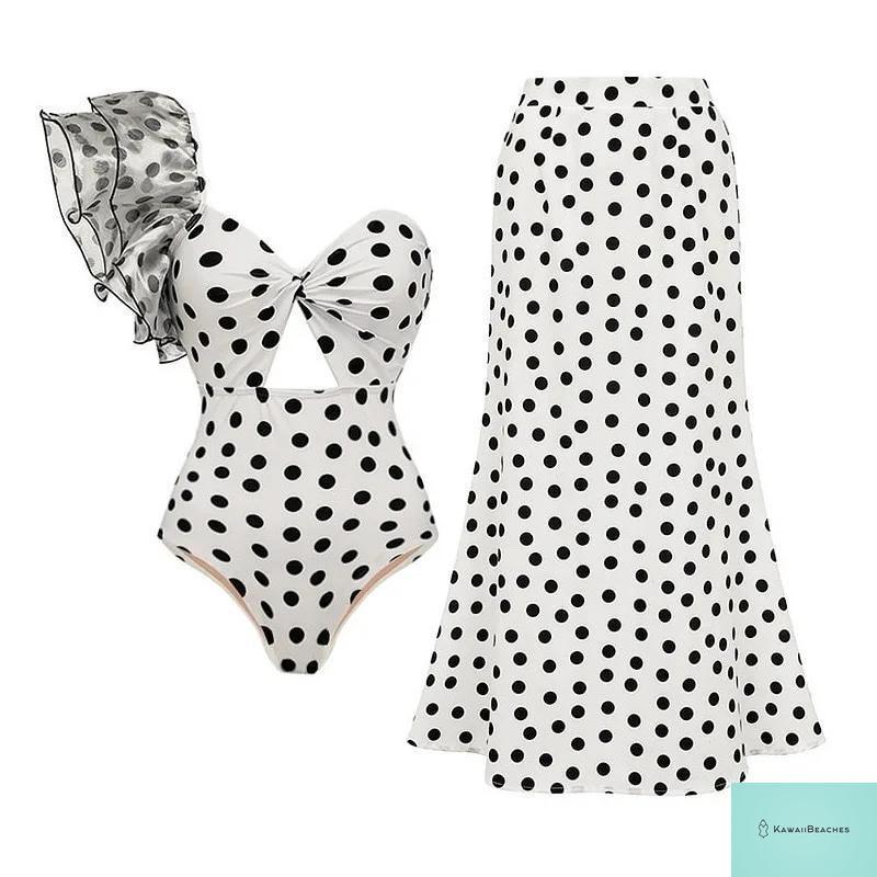 Kawaii Retro One Piece Beach Swimsuit