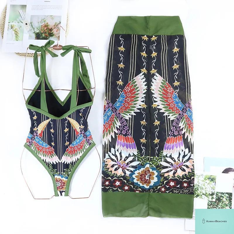 Floral Ruffle Push Up Bikini Set