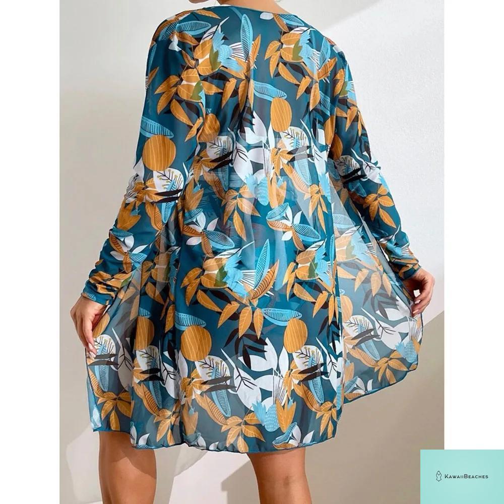 Womens 3 Piece Long Sleeve Swimsuit