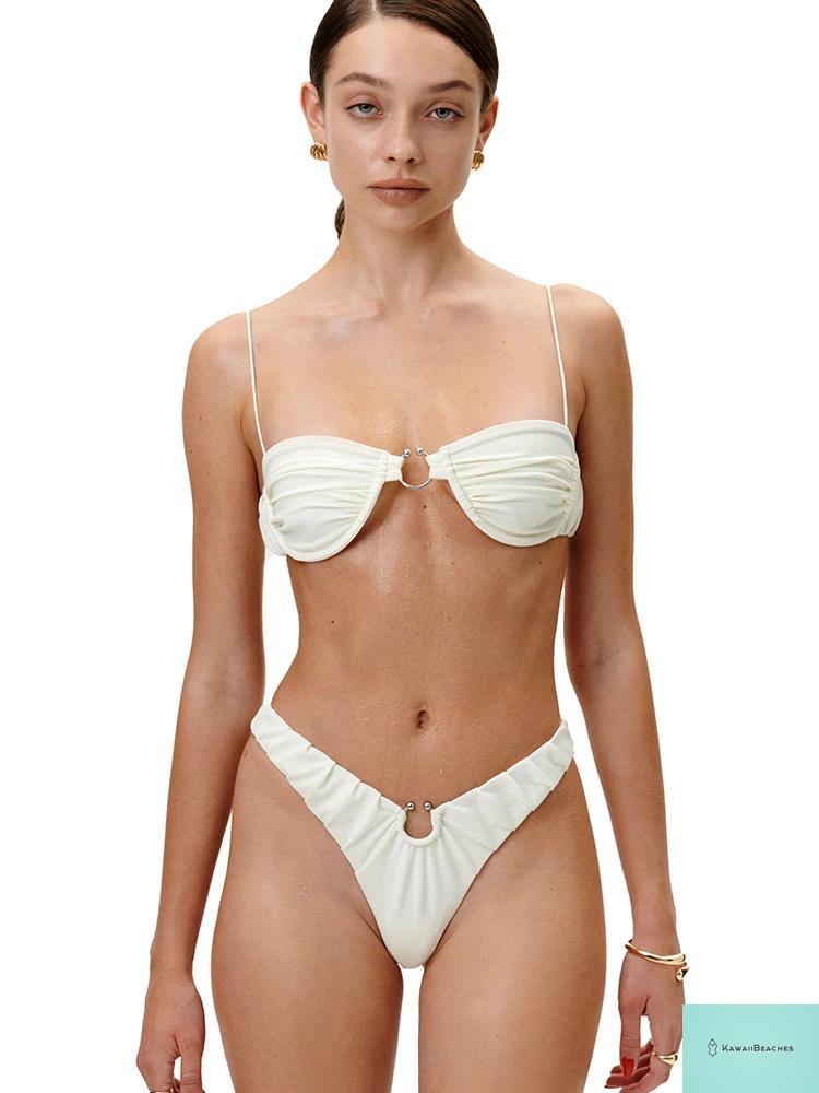 Kawaii Womens Push Up Bikini Set