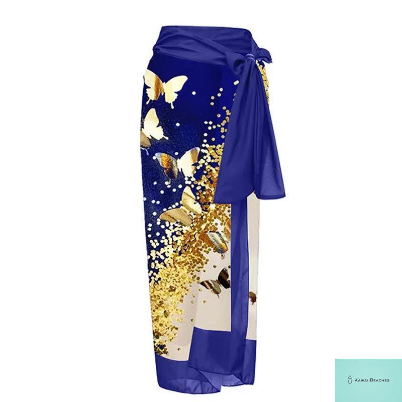 Kawaii Retro Print Beach Dress Cover-Up