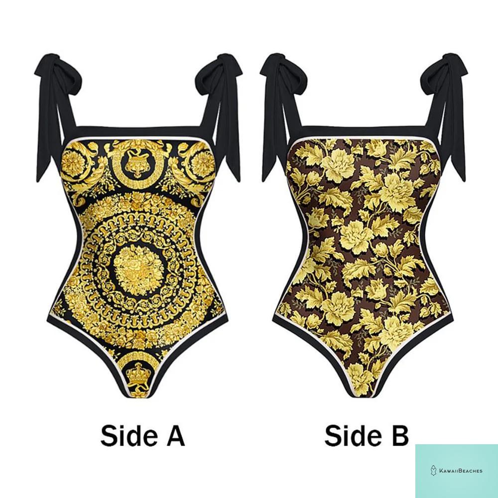 KawaiiBeaches Double-Sided Push Up Bikini Set