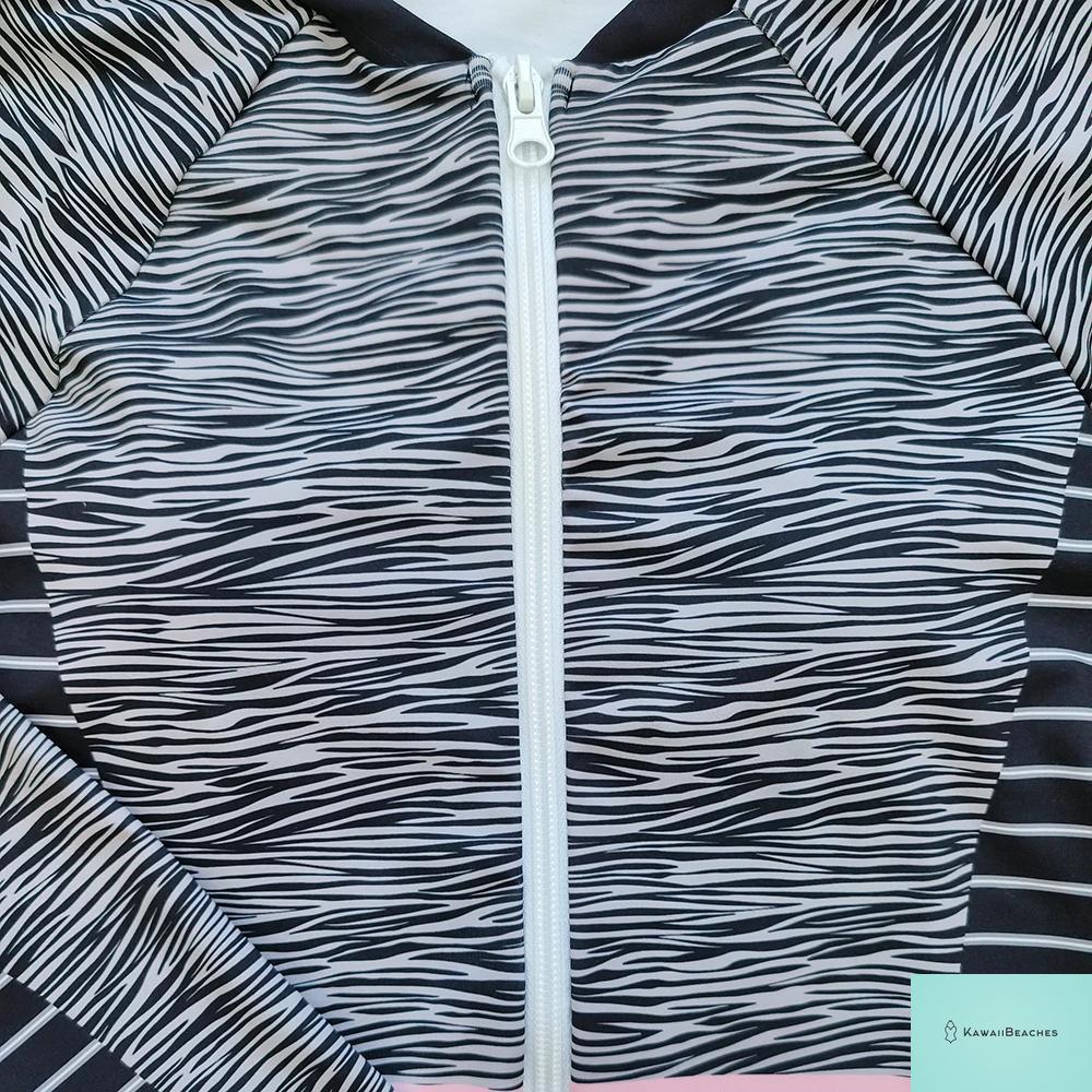 Womens Long Sleeve Surfing Swimsuit Monokini