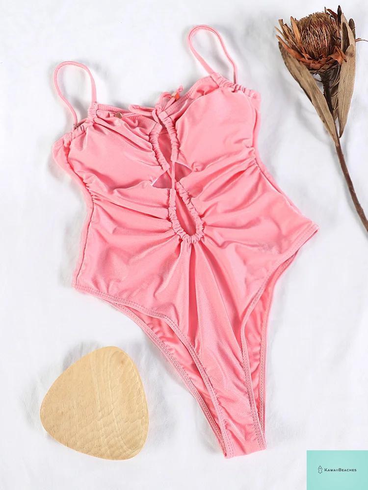 Sexy Hollow Out Womens One Piece Swimsuit