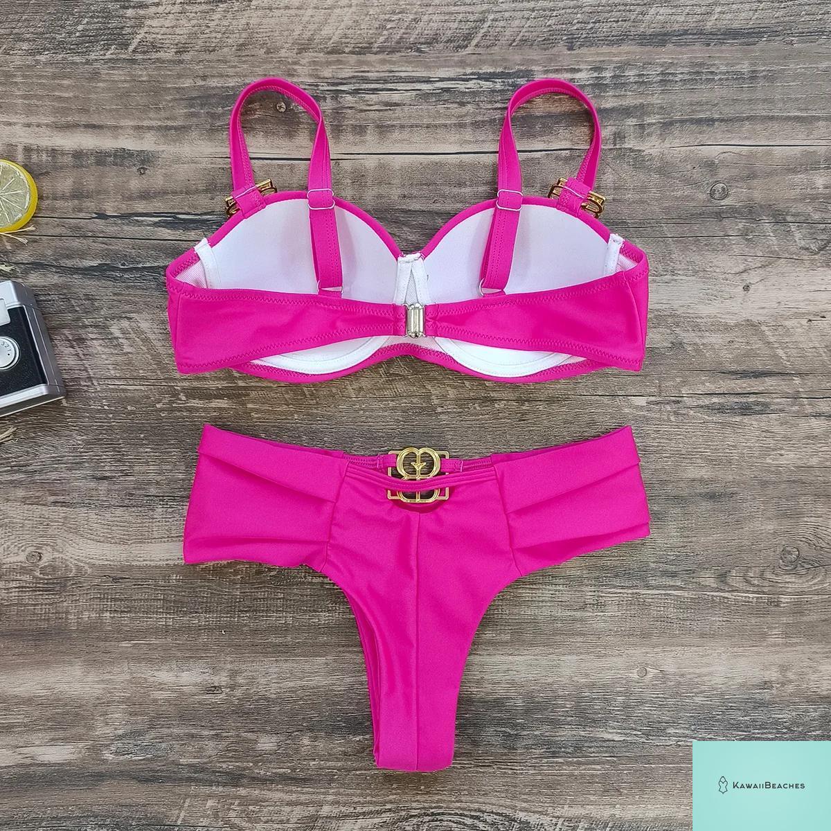 Kawaii Retro Push Up One Piece Swimsuit