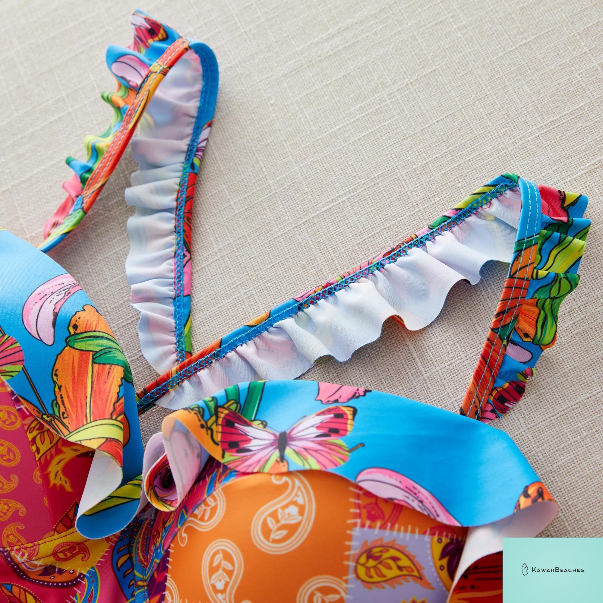 Sexy Ruffle Bikini Swimsuit Set