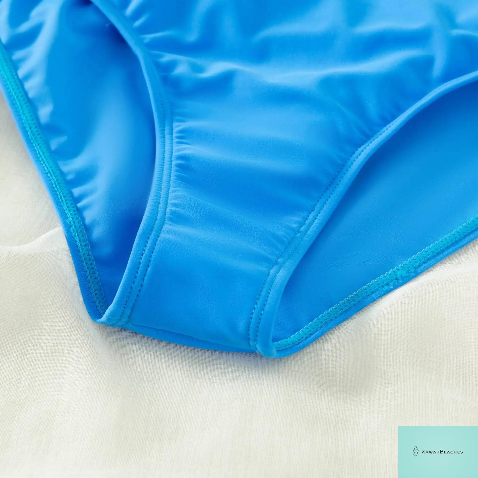 Kawaii Patchwork Long Sleeve Swimsuit