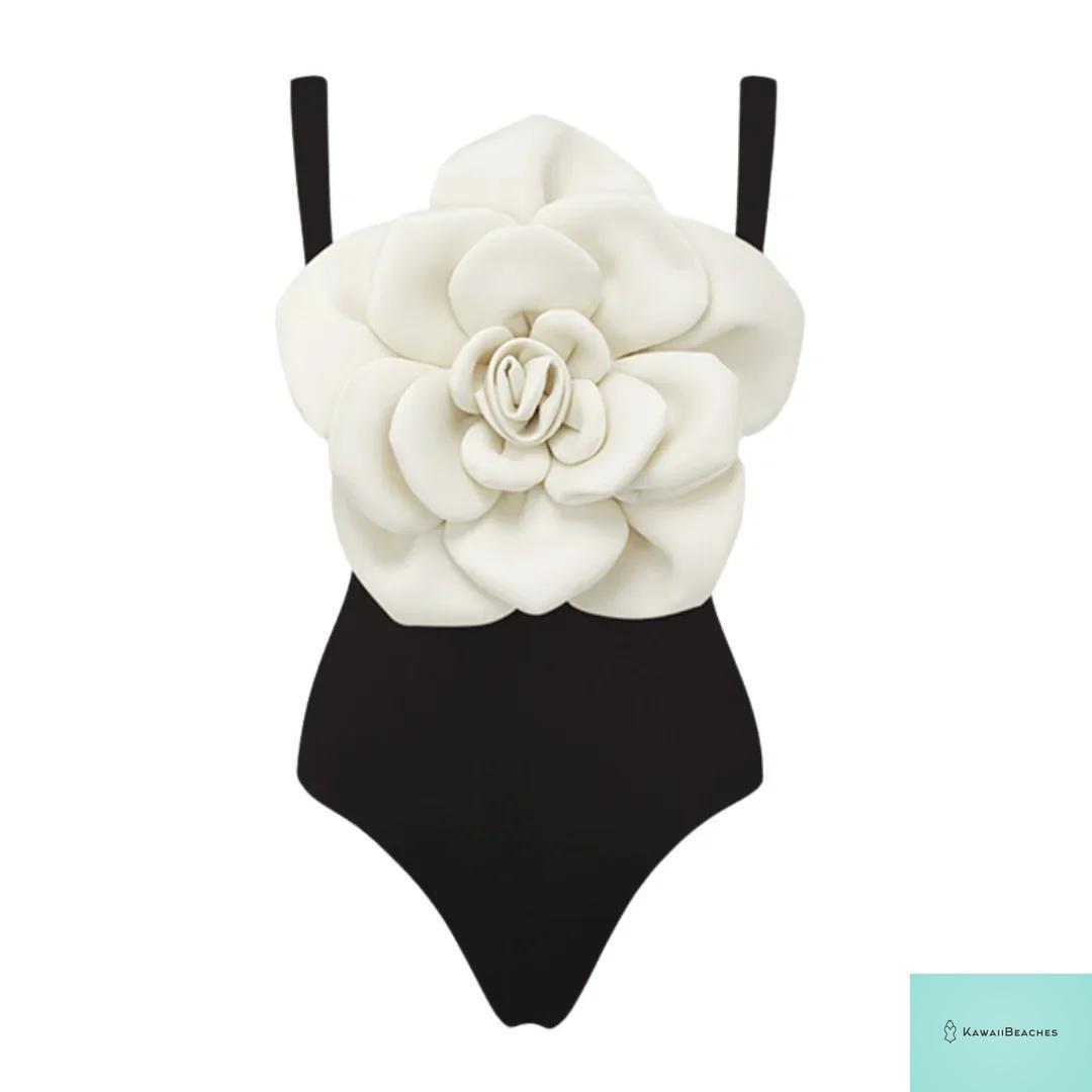 Floral Ruffle Push Up One Piece Swimsuit