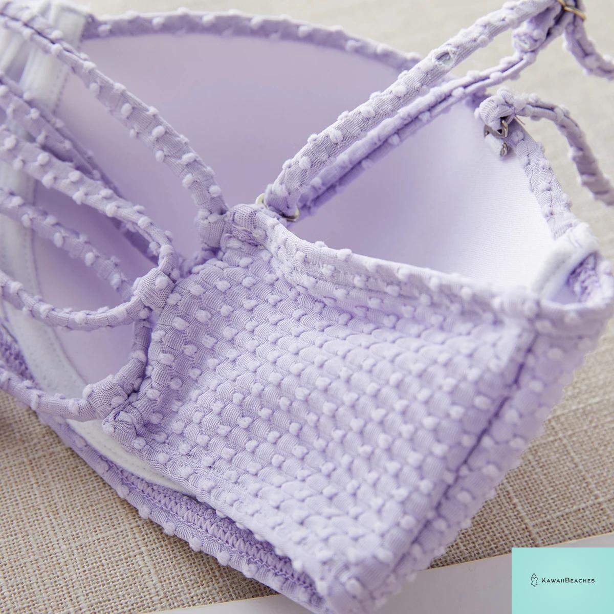 High Waist Golden Print Brazilian Bikini Set