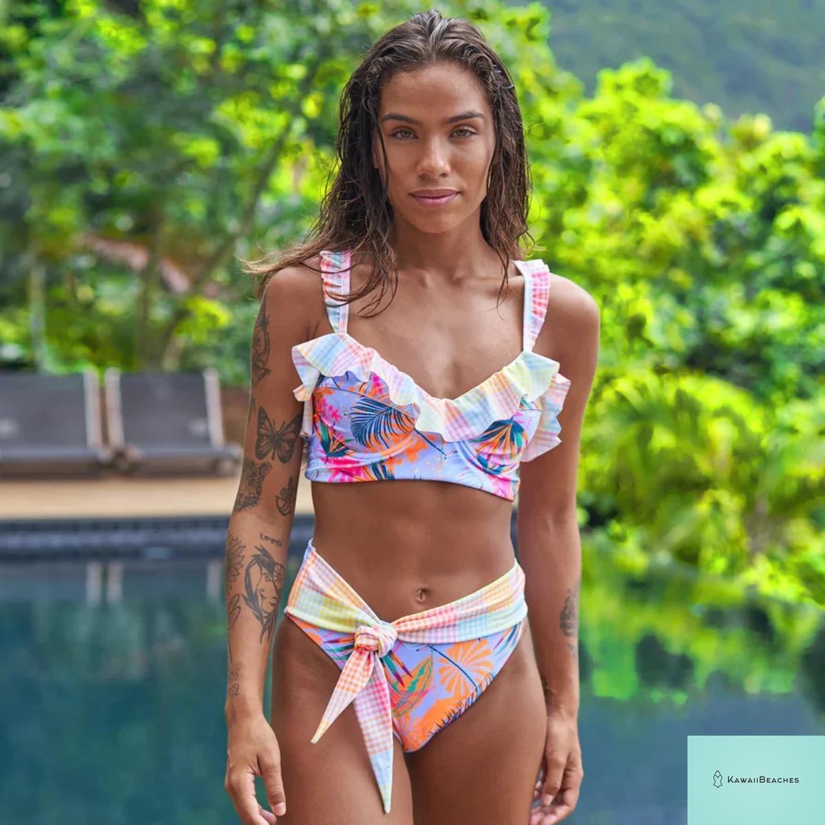 Sexy Ruffle Bikini Swimsuit Set