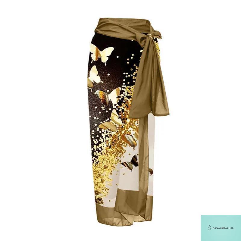 Kawaii Retro Print Beach Dress Cover-Up