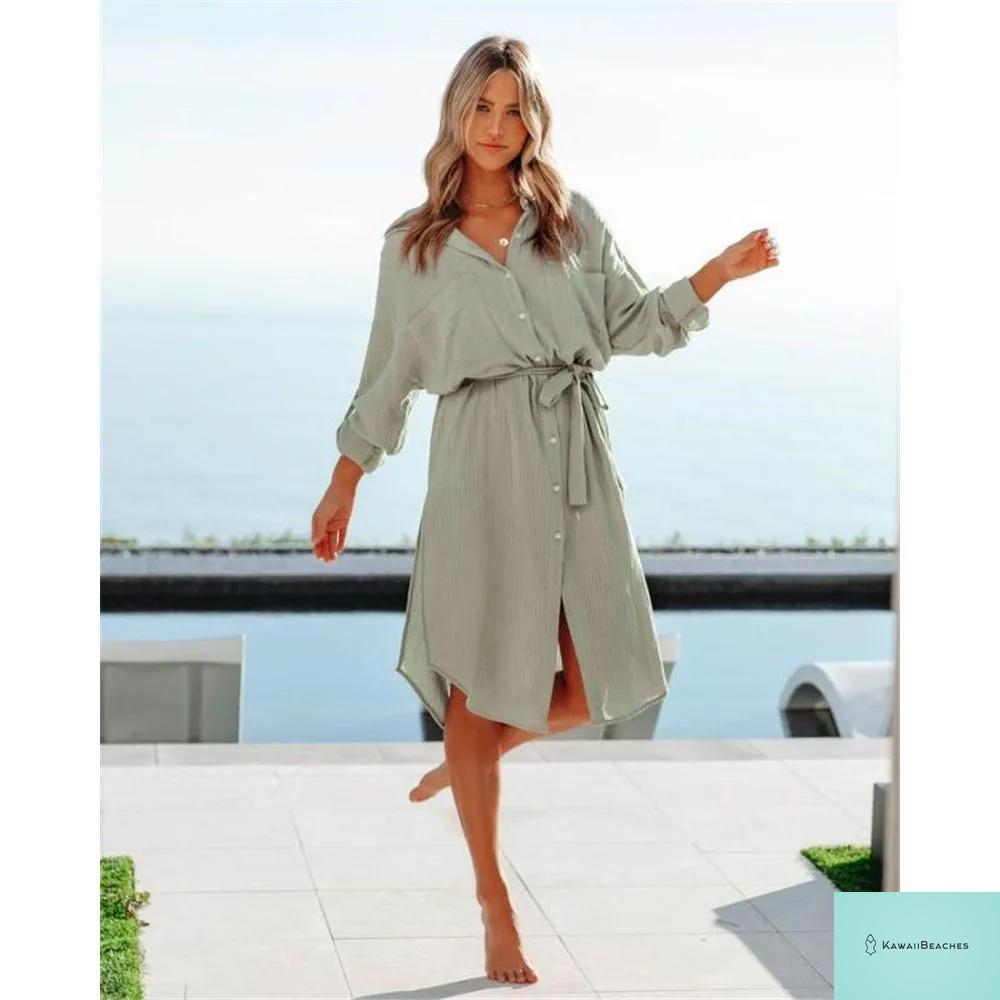 Womens Elegant Beach Cover Up Dress