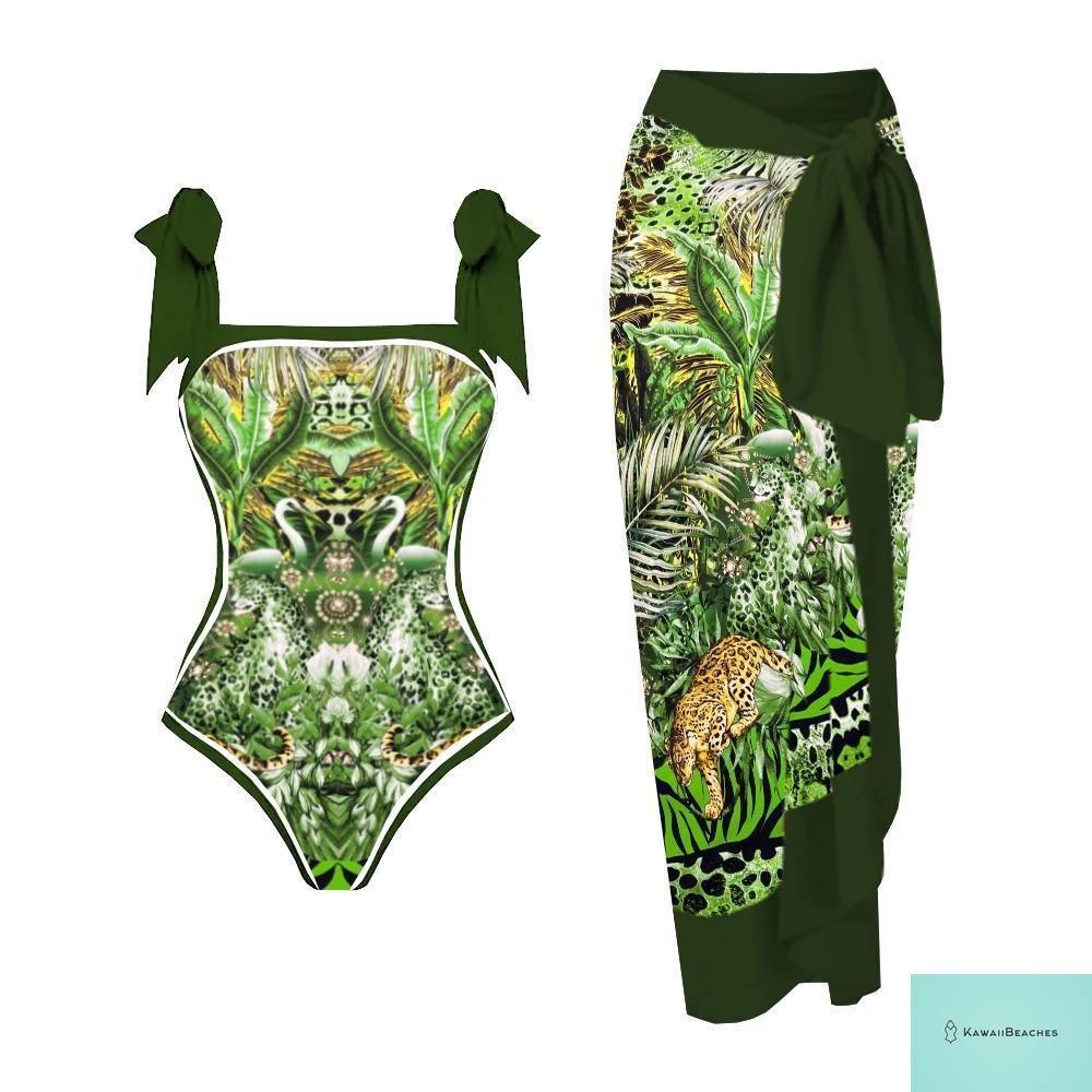 Floral Ruffle Push Up Bikini Set