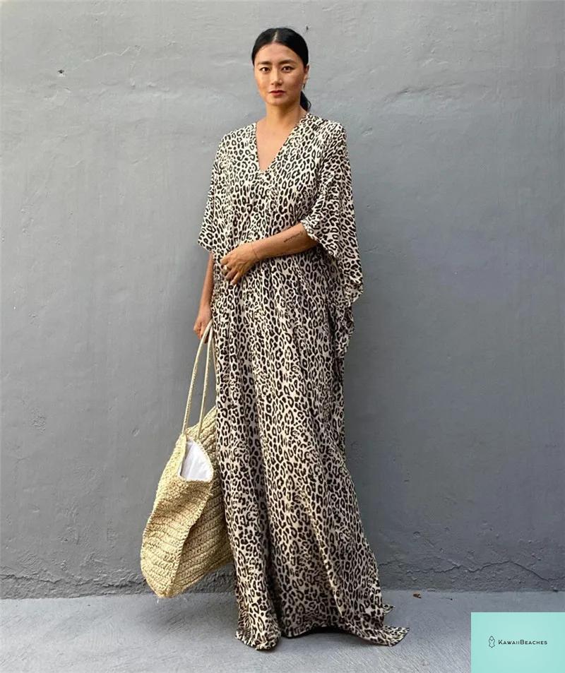 Womens Beach Cover Up Kaftan Dress